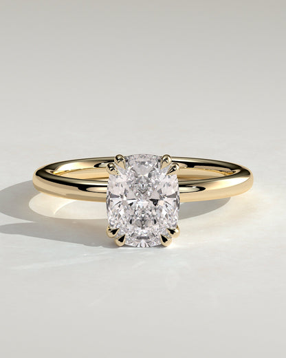 Round Halo, Pave & Split Shank Engagement Ring – 1.93 CT Lab Grown Diamond