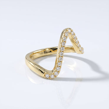 0.2 TCW Round Diamond Half Eternity DEF/VVS Lab Grown Wedding Band