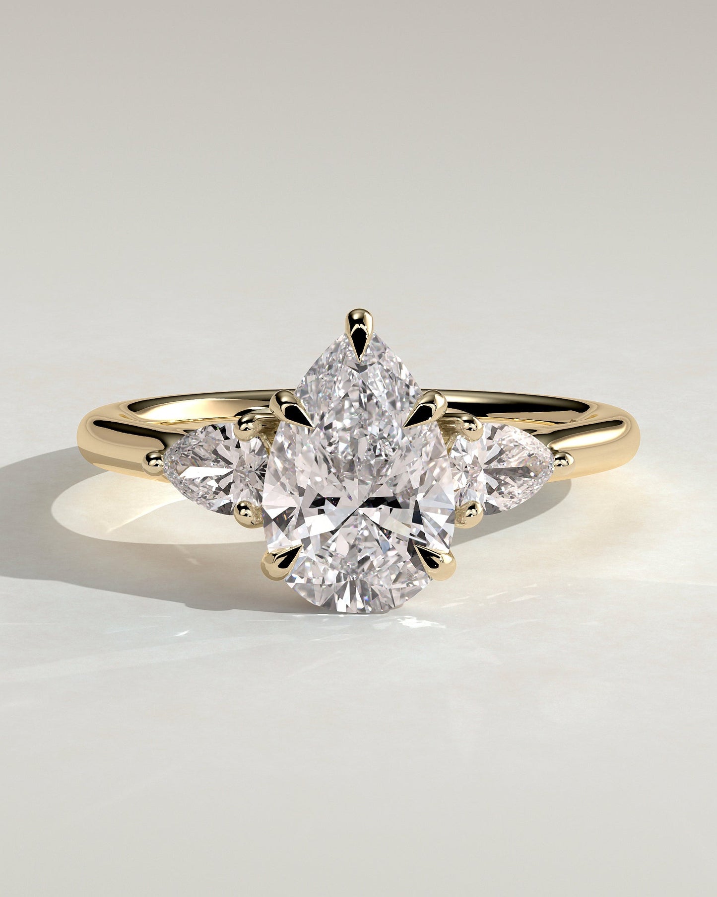 Round Halo, Pave & Split Shank Engagement Ring – 1.93 CT Lab Grown Diamond