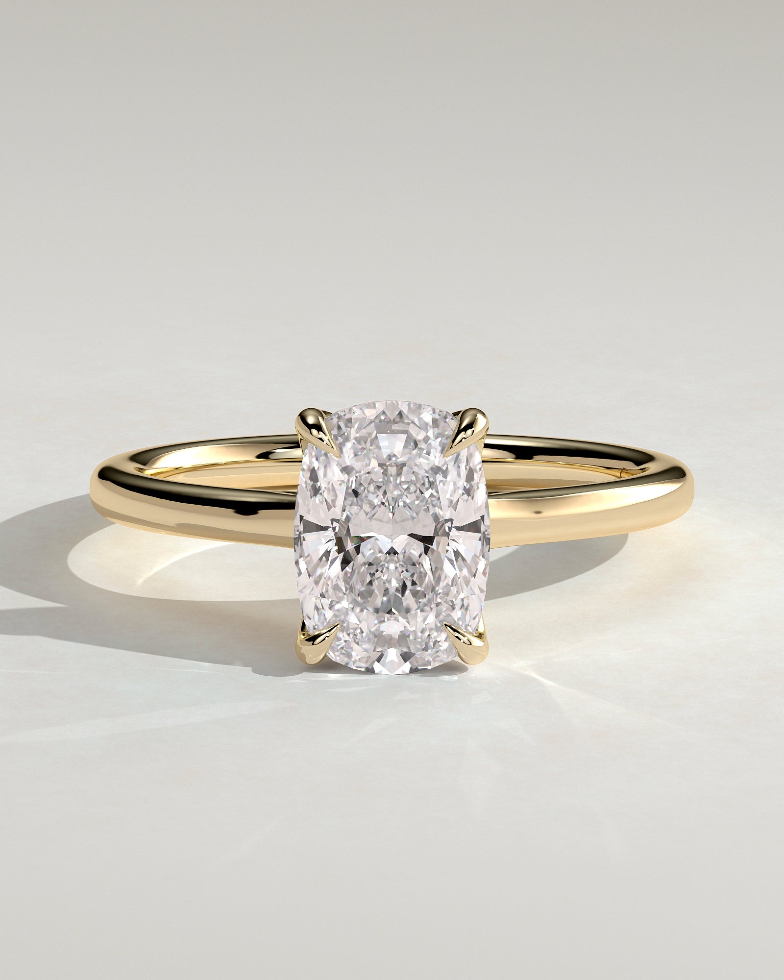 Round Halo, Pave & Split Shank Engagement Ring – 1.93 CT Lab Grown Diamond