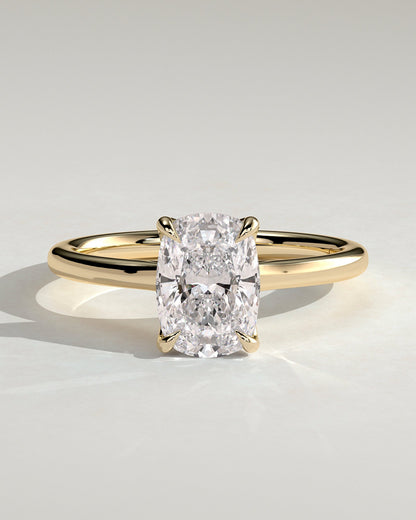Round Halo, Pave & Split Shank Engagement Ring – 1.93 CT Lab Grown Diamond