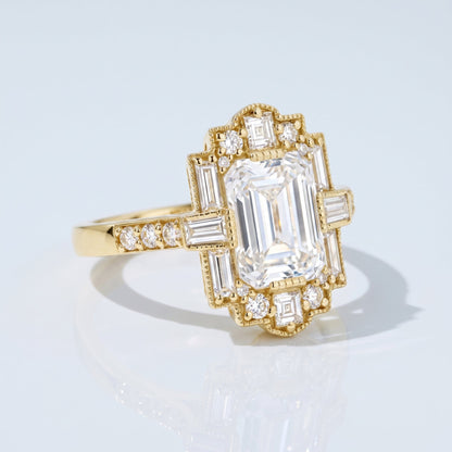 Marquise Swirl Solitaire Engagement Ring – 1 CT Lab Grown Diamond