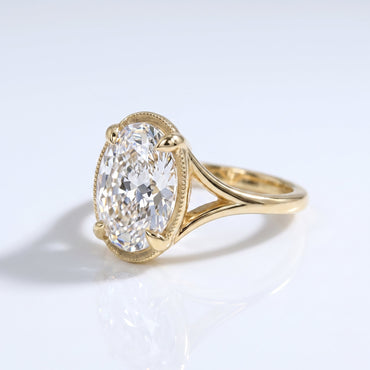 Marquise Swirl Solitaire Engagement Ring – 1 CT Lab Grown Diamond