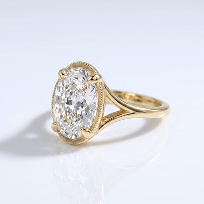 Marquise Swirl Solitaire Engagement Ring – 1 CT Lab Grown Diamond
