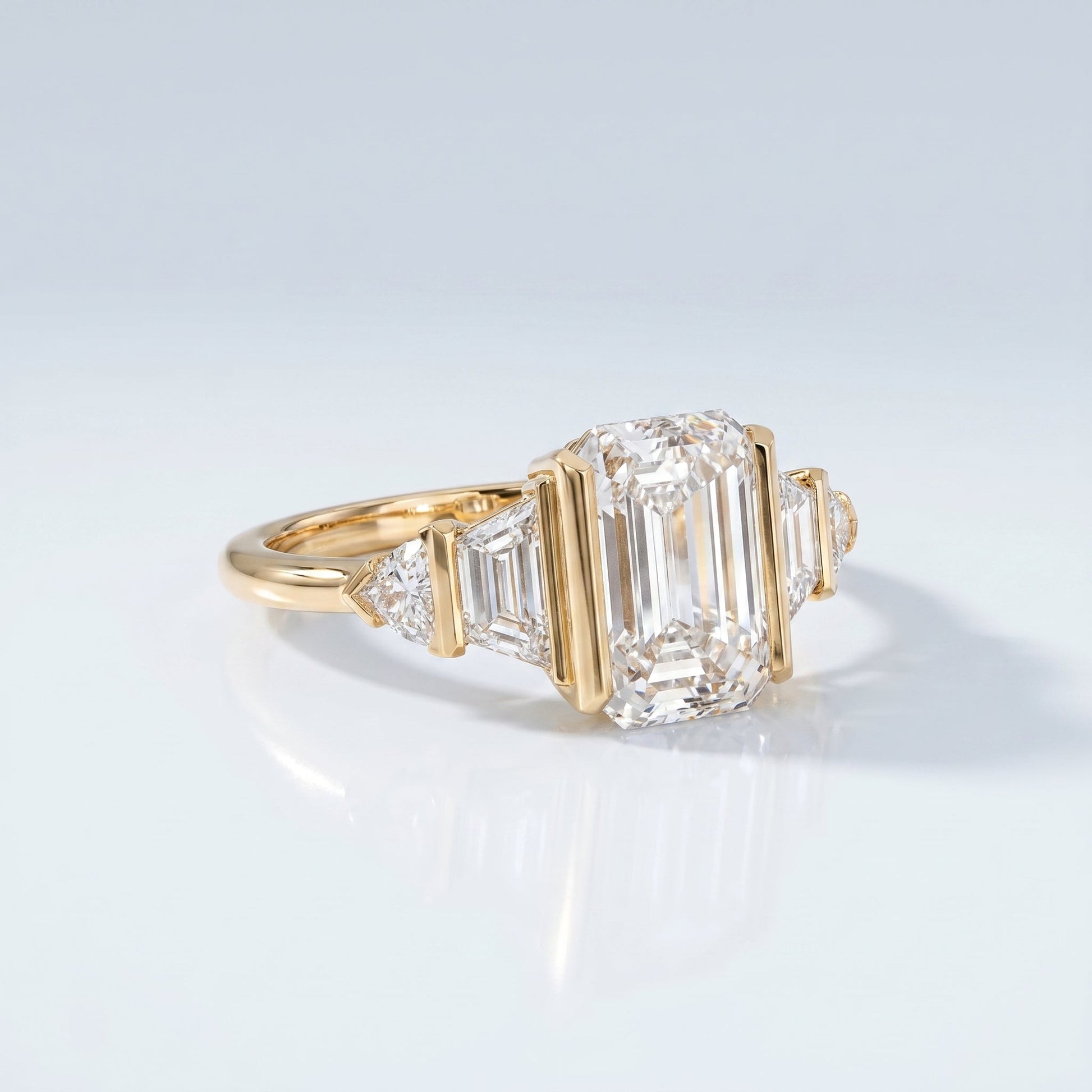 Marquise Swirl Solitaire Engagement Ring – 1 CT Lab Grown Diamond