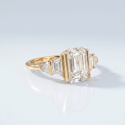 Marquise Swirl Solitaire Engagement Ring – 1 CT Lab Grown Diamond