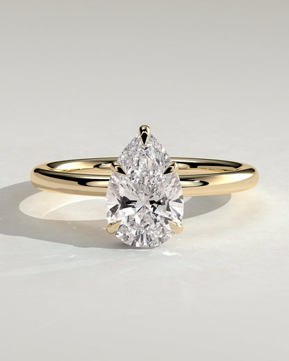 Round Halo, Pave & Split Shank Engagement Ring – 1.93 CT Lab Grown Diamond