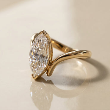 Oval Solitaire Engagement Ring – 2 CT Lab Grown Diamond