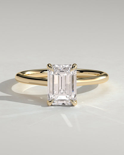 Round Halo, Pave & Split Shank Engagement Ring – 1.93 CT Lab Grown Diamond