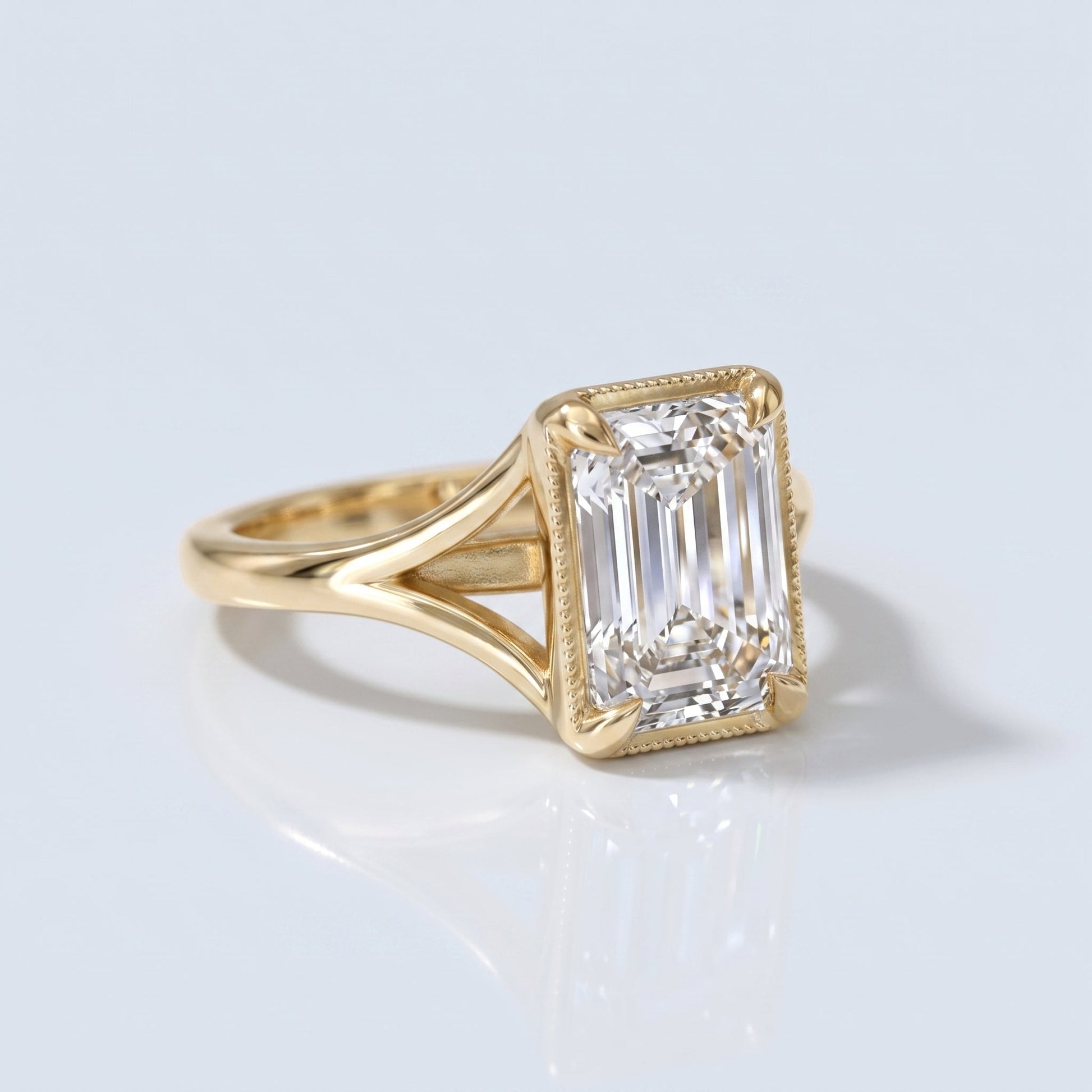Marquise Swirl Solitaire Engagement Ring – 1 CT Lab Grown Diamond