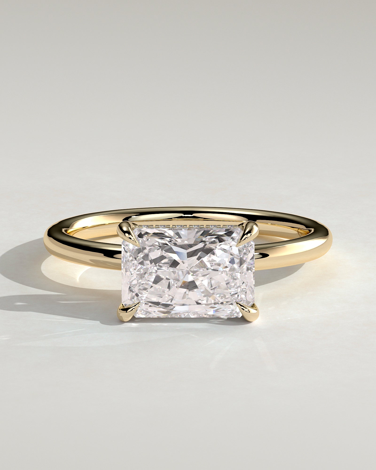 Round Halo, Pave & Split Shank Engagement Ring – 1.93 CT Lab Grown Diamond