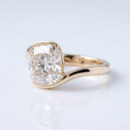 Marquise Swirl Solitaire Engagement Ring – 1 CT Lab Grown Diamond
