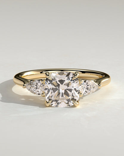 Round Halo, Pave & Split Shank Engagement Ring – 1.93 CT Lab Grown Diamond