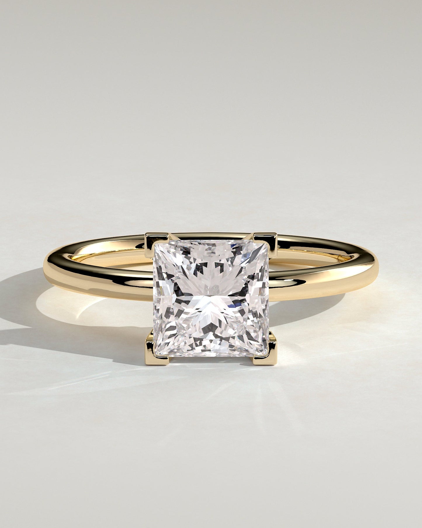 Round Halo, Pave & Split Shank Engagement Ring – 1.93 CT Lab Grown Diamond