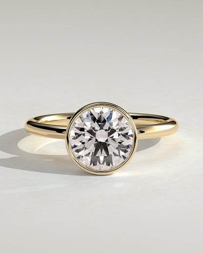 Round Halo, Pave & Split Shank Engagement Ring – 1.93 CT Lab Grown Diamond