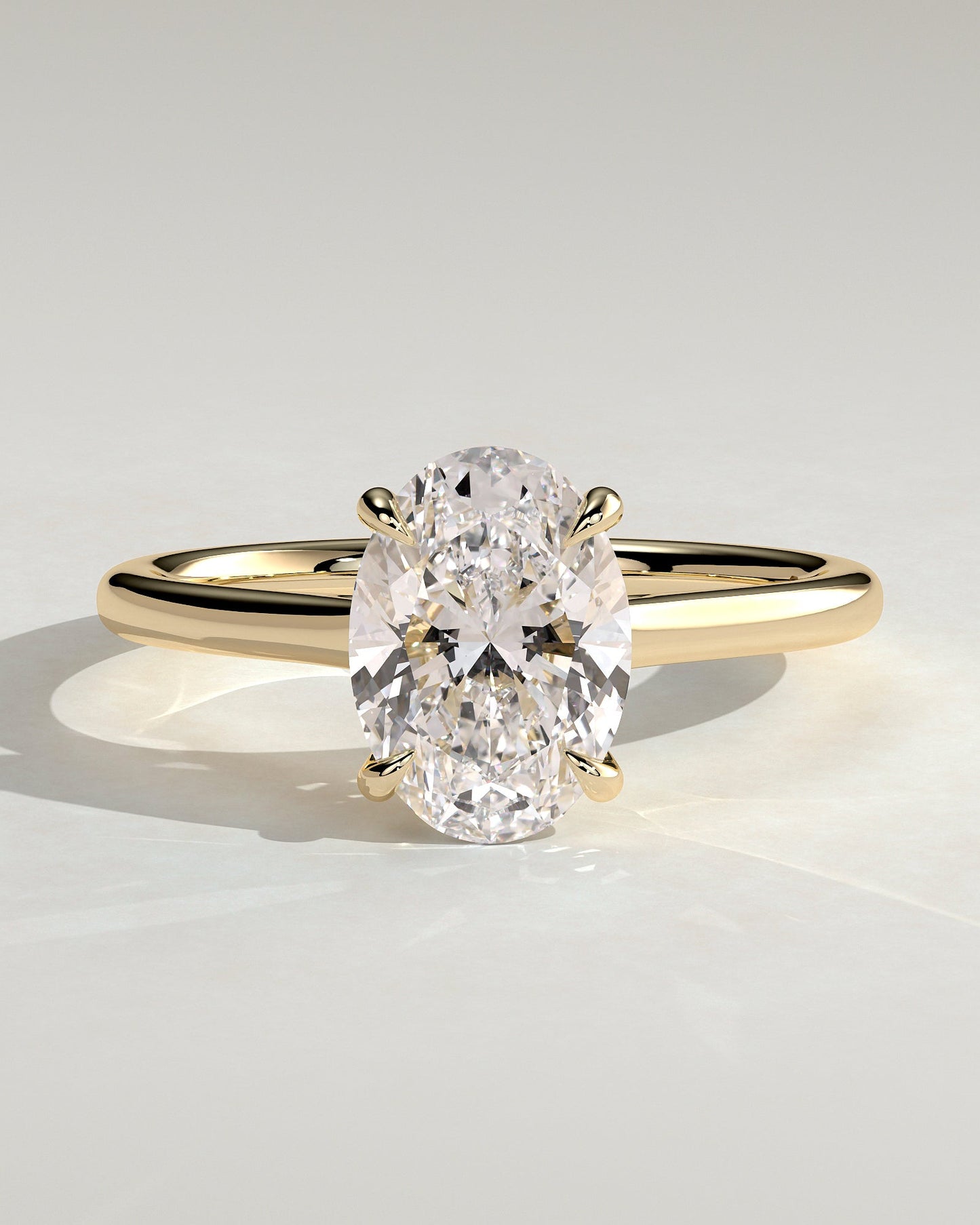 Round Halo, Pave & Split Shank Engagement Ring – 1.93 CT Lab Grown Diamond