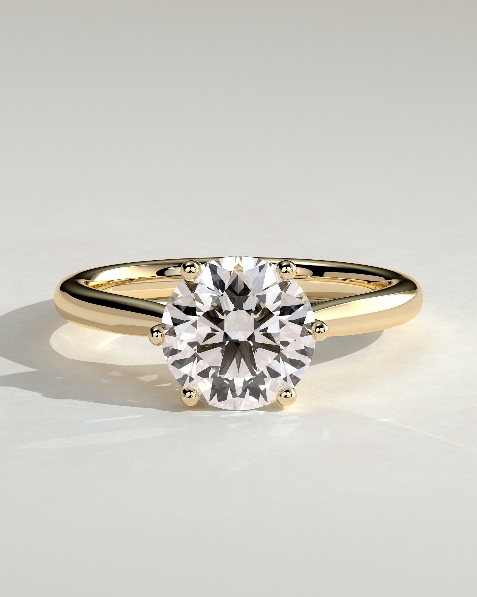 Round Halo, Pave & Split Shank Engagement Ring – 1.93 CT Lab Grown Diamond
