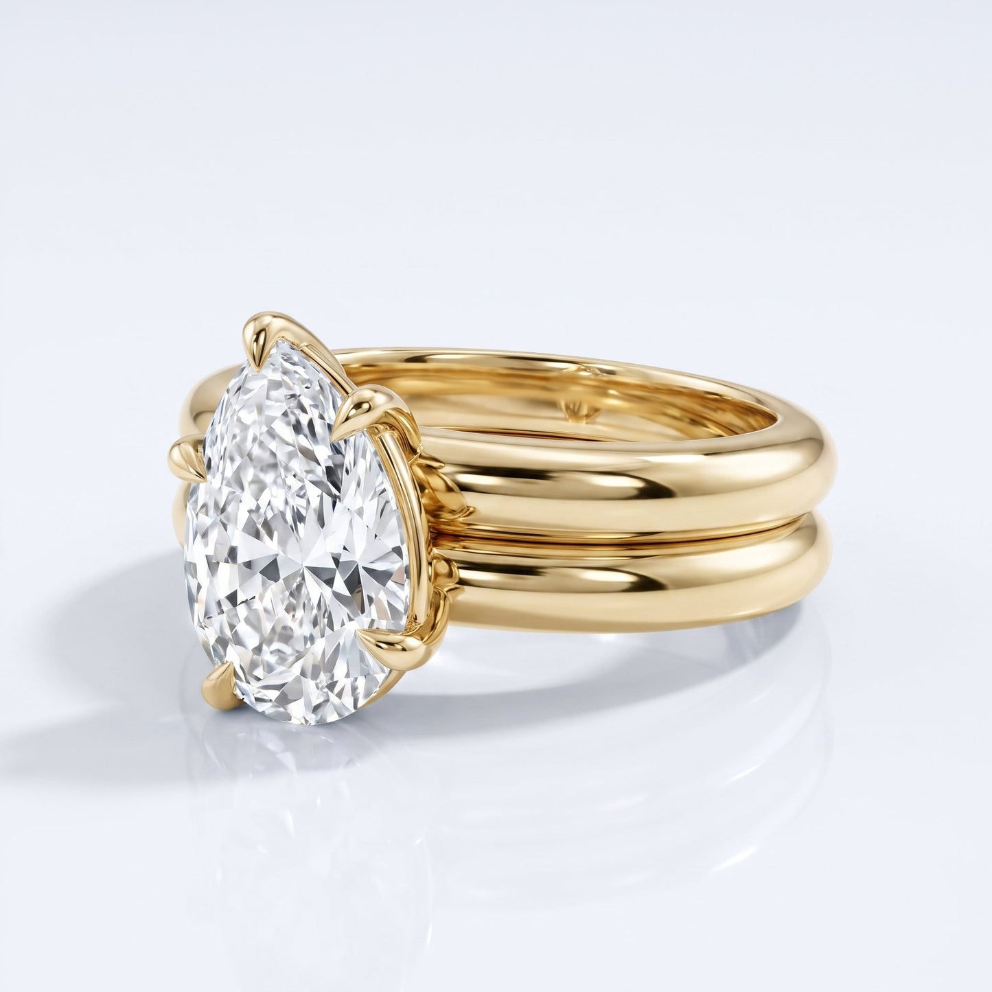 Marquise Swirl Solitaire Engagement Ring – 1 CT Lab Grown Diamond