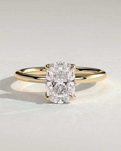 Round Halo, Pave & Split Shank Engagement Ring – 1.93 CT Lab Grown Diamond