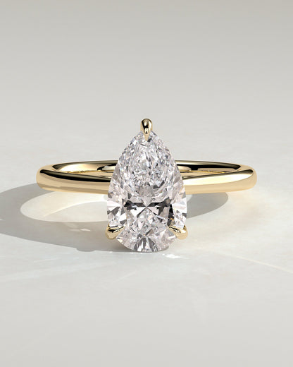 Round Halo, Pave & Split Shank Engagement Ring – 1.93 CT Lab Grown Diamond