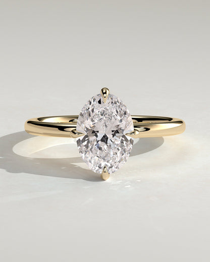 Round Halo, Pave & Split Shank Engagement Ring – 1.93 CT Lab Grown Diamond