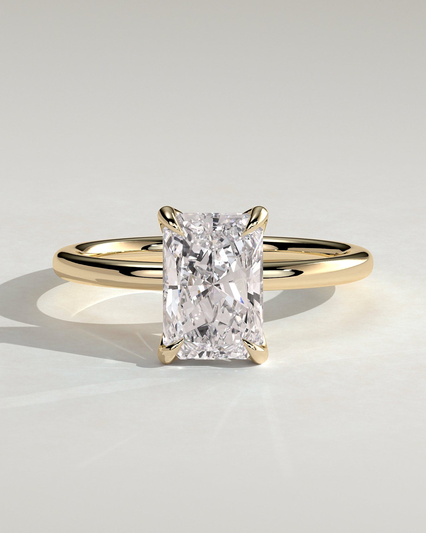 Round Halo, Pave & Split Shank Engagement Ring – 1.93 CT Lab Grown Diamond