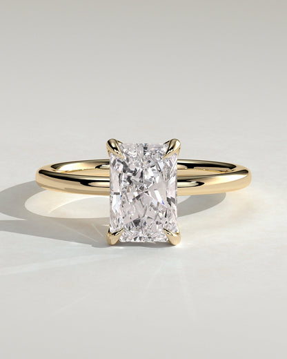 Round Halo, Pave & Split Shank Engagement Ring – 1.93 CT Lab Grown Diamond