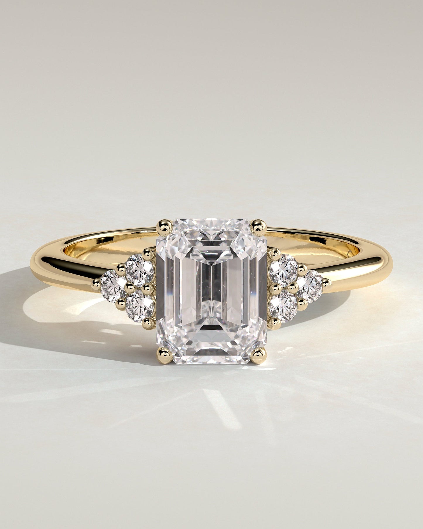 Round Halo, Pave & Split Shank Engagement Ring – 1.93 CT Lab Grown Diamond