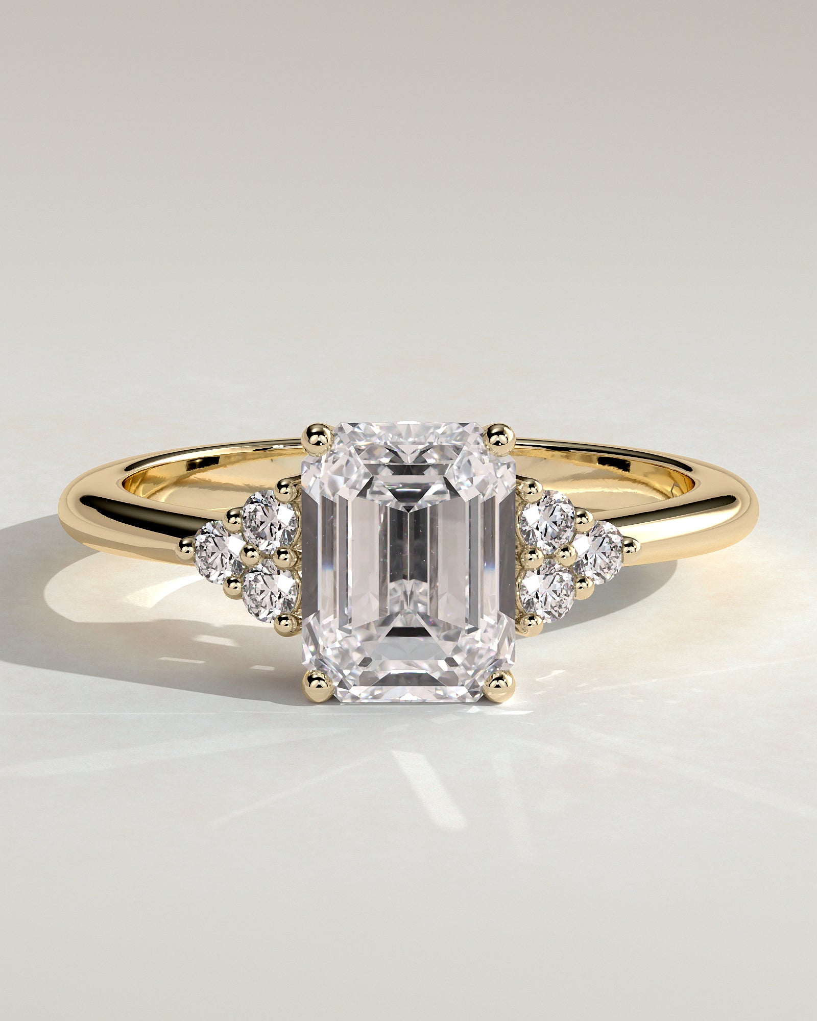 Round Halo, Pave & Split Shank Engagement Ring – 1.93 CT Lab Grown Diamond