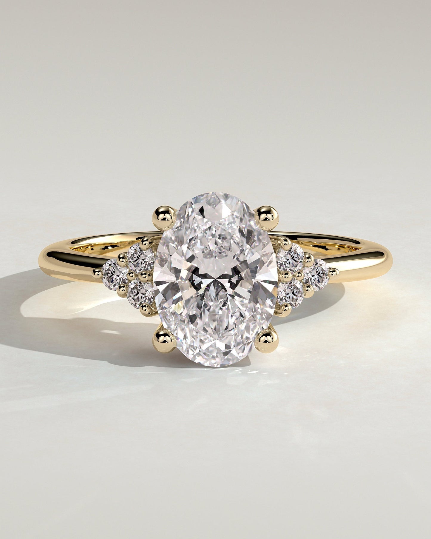 Round Halo, Pave & Split Shank Engagement Ring – 1.93 CT Lab Grown Diamond