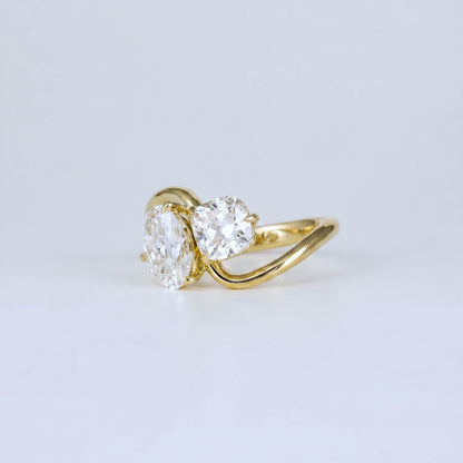 Marquise Swirl Solitaire Engagement Ring – 1 CT Lab Grown Diamond
