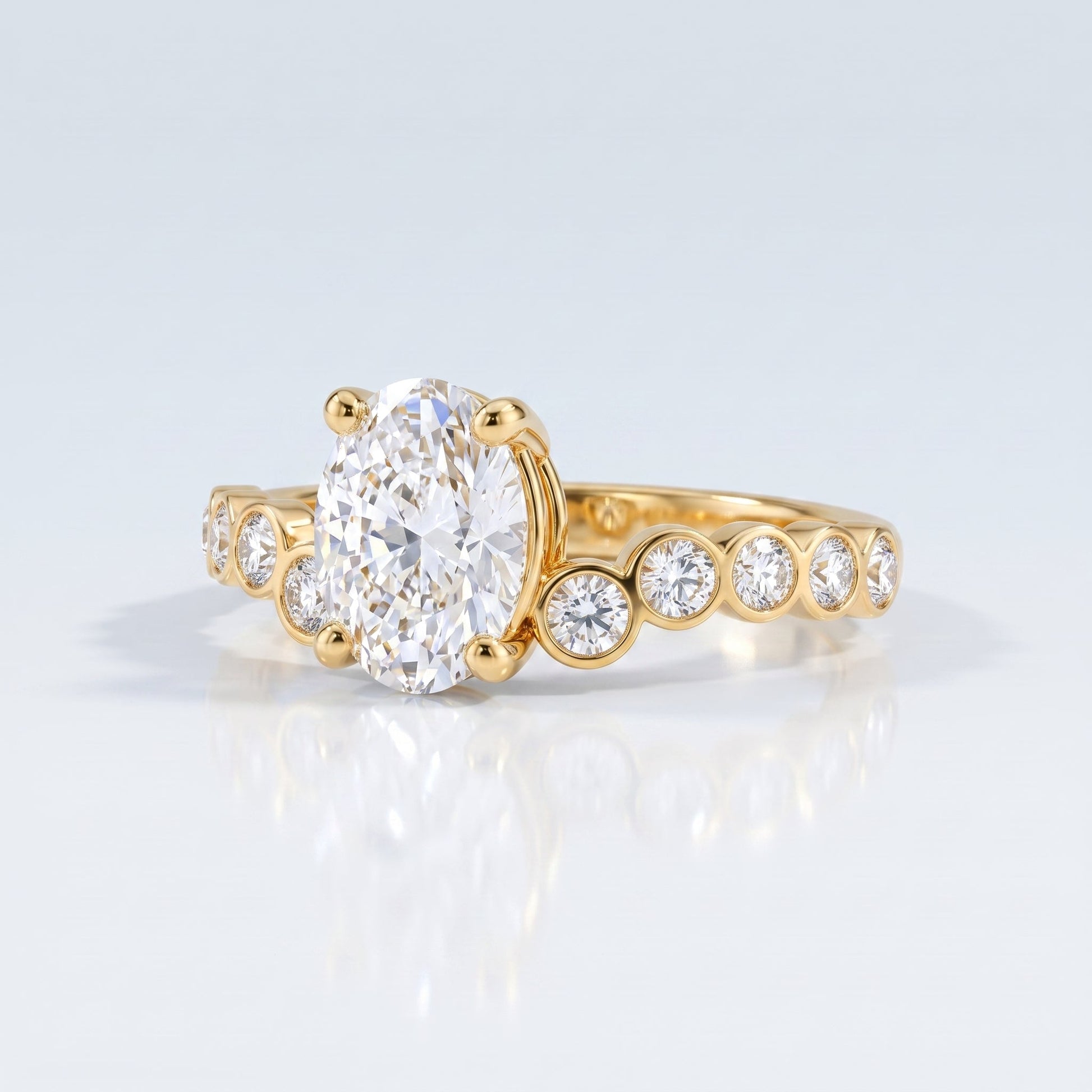 Marquise Swirl Solitaire Engagement Ring – 1 CT Lab Grown Diamond