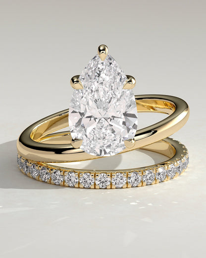 Round Halo, Pave & Split Shank Engagement Ring – 1.93 CT Lab Grown Diamond