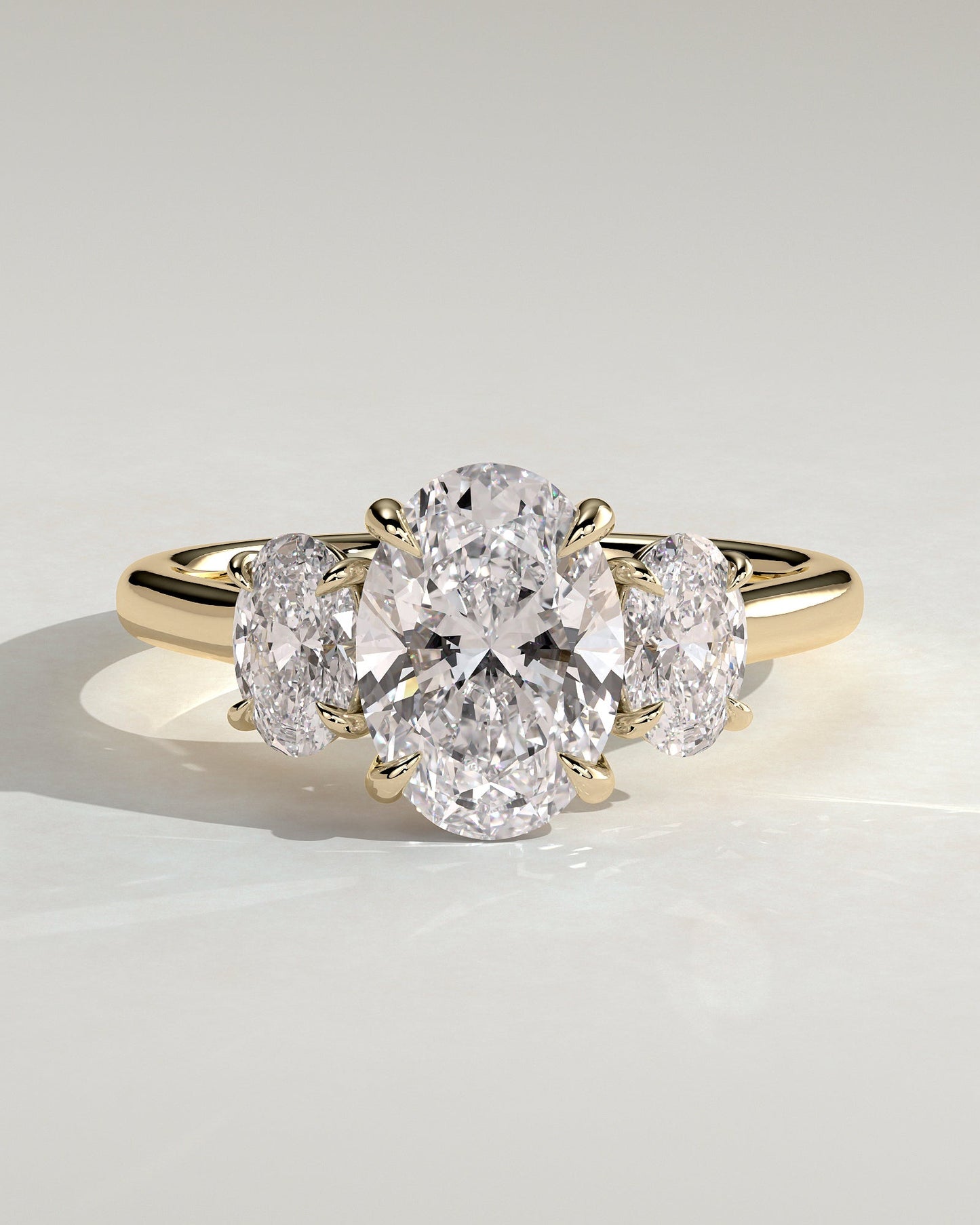 Round Halo, Pave & Split Shank Engagement Ring – 1.93 CT Lab Grown Diamond