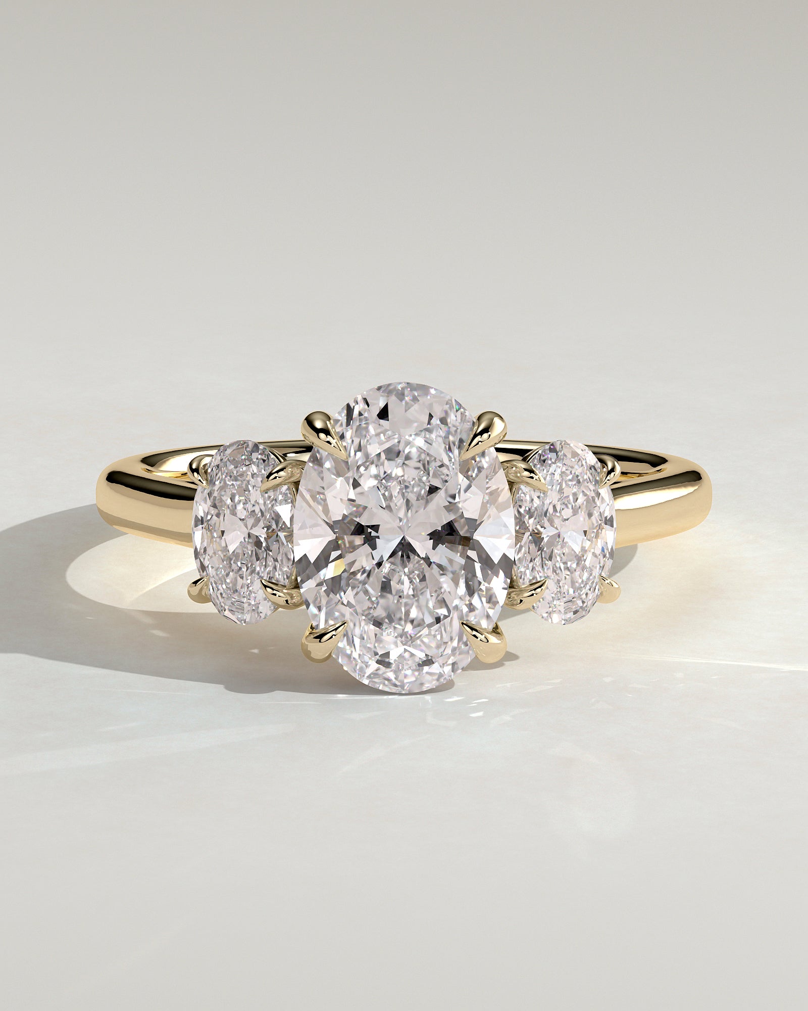 Round Halo, Pave & Split Shank Engagement Ring – 1.93 CT Lab Grown Diamond