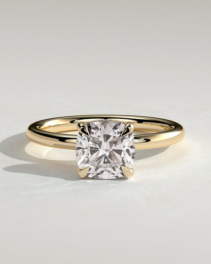 Round Halo, Pave & Split Shank Engagement Ring – 1.93 CT Lab Grown Diamond
