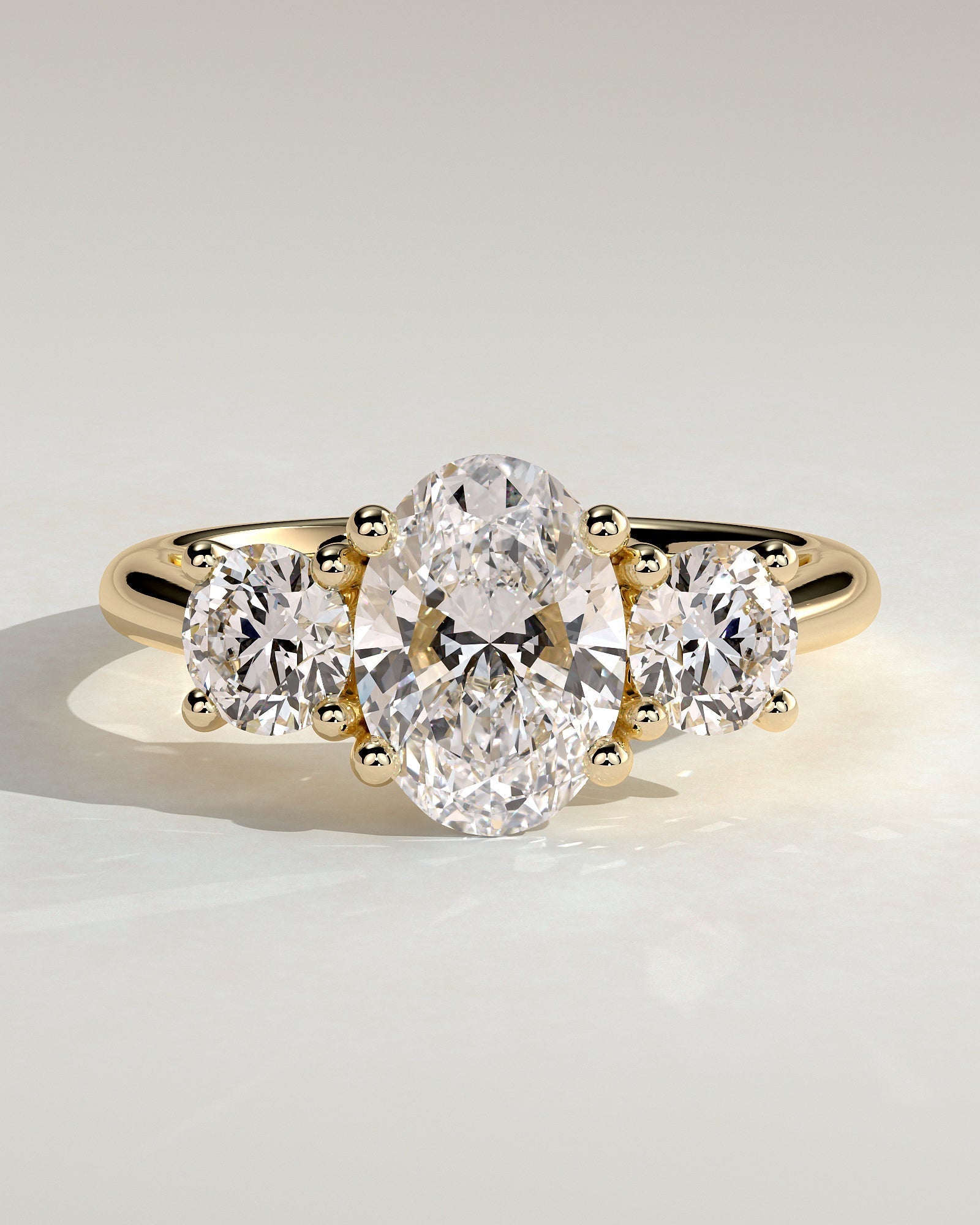 Round Halo, Pave & Split Shank Engagement Ring – 1.93 CT Lab Grown Diamond