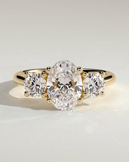 Round Halo, Pave & Split Shank Engagement Ring – 1.93 CT Lab Grown Diamond