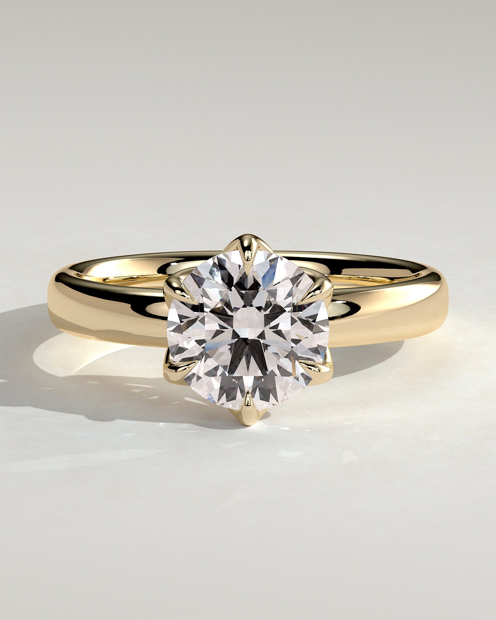 Round Halo, Pave & Split Shank Engagement Ring – 1.93 CT Lab Grown Diamond