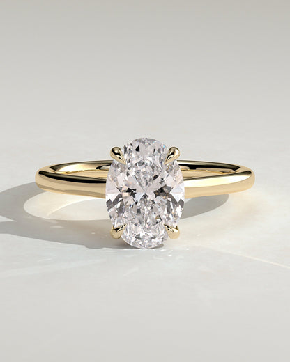 Round Halo, Pave & Split Shank Engagement Ring – 1.93 CT Lab Grown Diamond