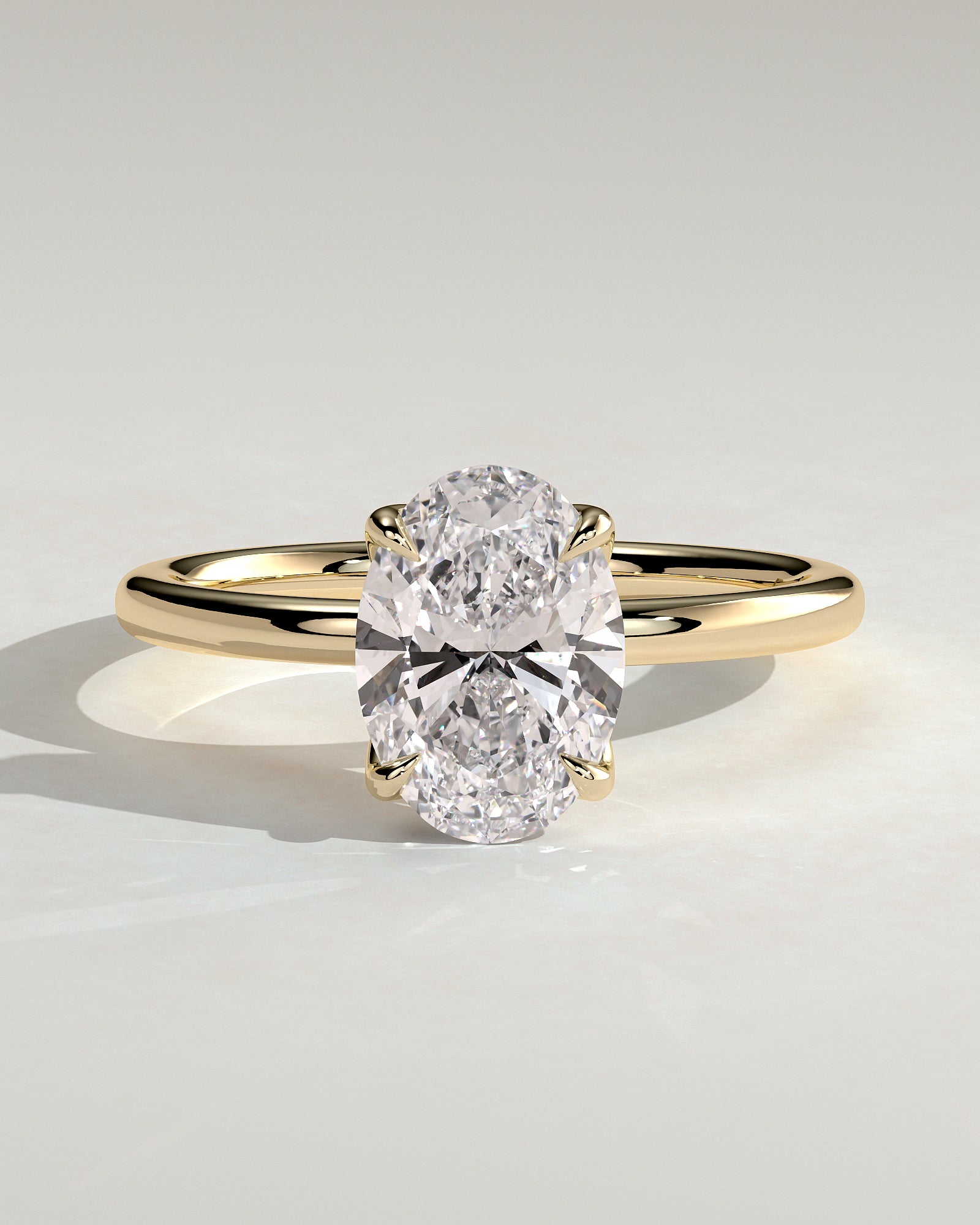 Round Halo, Pave & Split Shank Engagement Ring – 1.93 CT Lab Grown Diamond