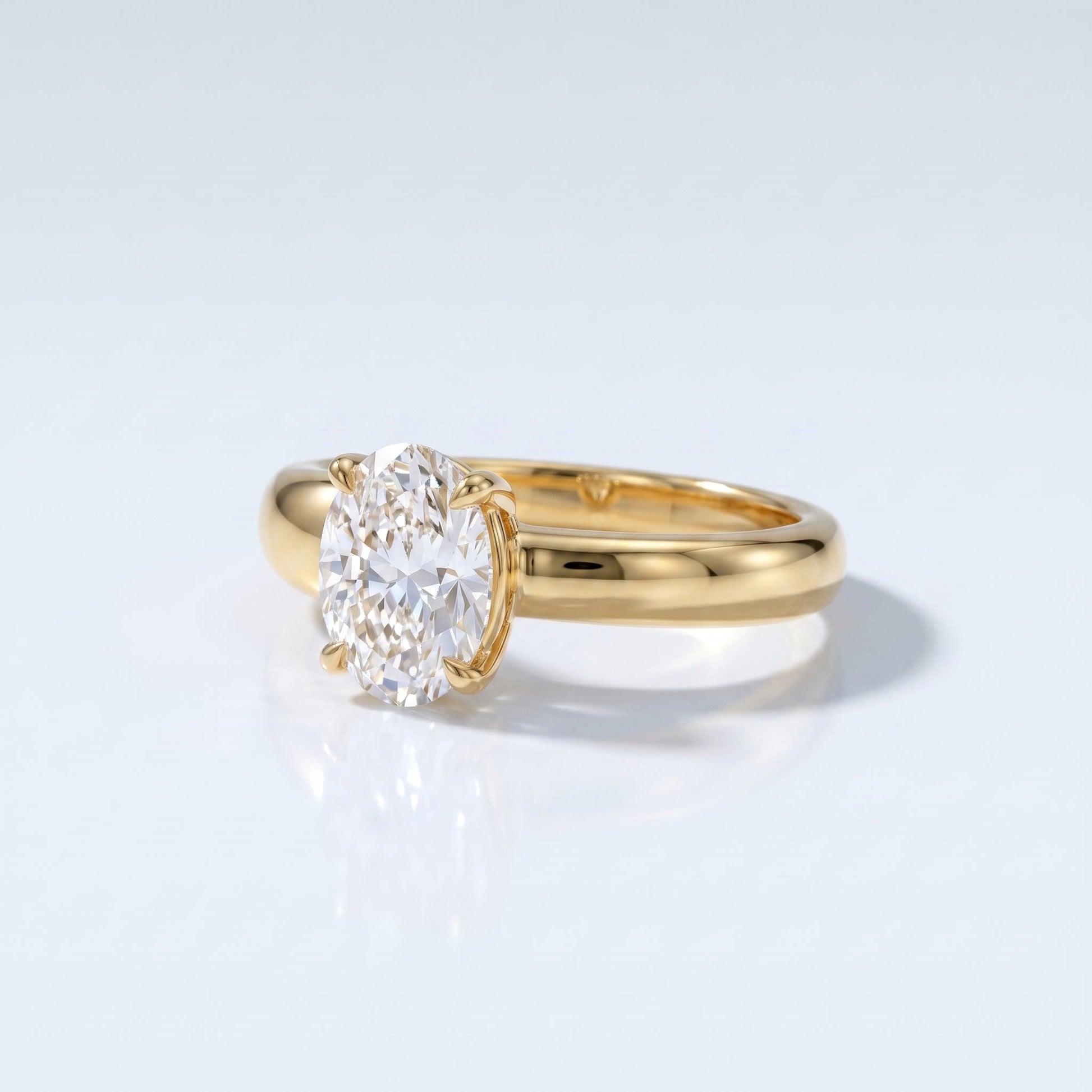 Marquise Swirl Solitaire Engagement Ring – 1 CT Lab Grown Diamond