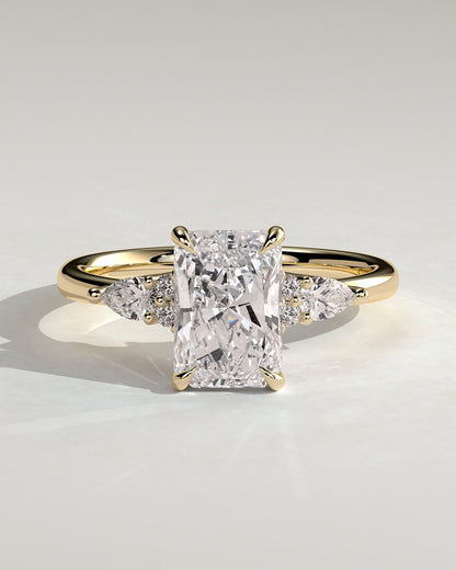 Round Halo, Pave & Split Shank Engagement Ring – 1.93 CT Lab Grown Diamond