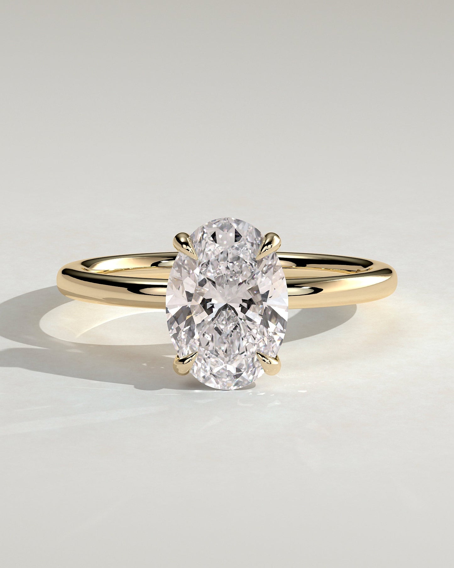 Round Halo, Pave & Split Shank Engagement Ring – 1.93 CT Lab Grown Diamond