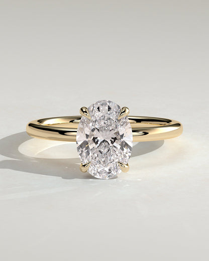 Round Halo, Pave & Split Shank Engagement Ring – 1.93 CT Lab Grown Diamond