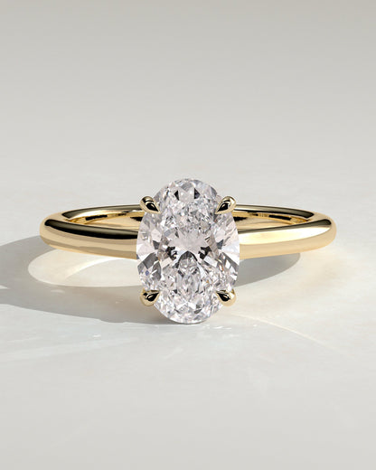 Round Halo, Pave & Split Shank Engagement Ring – 1.93 CT Lab Grown Diamond