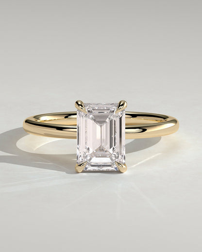 Round Halo, Pave & Split Shank Engagement Ring – 1.93 CT Lab Grown Diamond