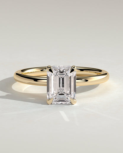 Round Halo, Pave & Split Shank Engagement Ring – 1.93 CT Lab Grown Diamond