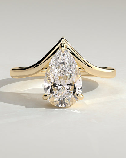 Round Halo, Pave & Split Shank Engagement Ring – 1.93 CT Lab Grown Diamond