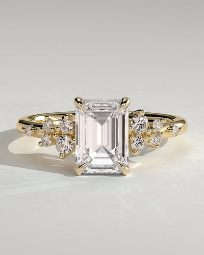 Round Halo, Pave & Split Shank Engagement Ring – 1.93 CT Lab Grown Diamond